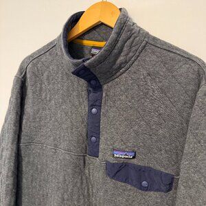 Men's Patagonia Cotton Quilt Snap T Pullover Sweater Size L
